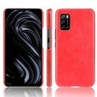 For Rakuten BIG S Shockproof Litchi Texture PC + PU + Flannel Case(Red) - 1