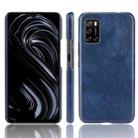 For Rakuten BIG S Shockproof Litchi Texture PC + PU + Flannel Case(Blue) - 1