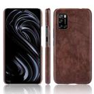 For Rakuten BIG S Shockproof Litchi Texture PC + PU + Flannel Case(Brown) - 1