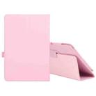 For Amazon Fire HD 10 2021 Litchi Texture Solid Color Horizontal Flip Leather Case with Holder & Pen Slot(Pink) - 1