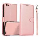 Calf Texture 2 in 1 Detachable Magnetic Back Cover Horizontal Flip Leather Case with Holder & Card Slots & Wallet & Photo Frame For iPhone 6s / 6(Rose Gold) - 1