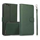 Calf Texture 2 in 1 Detachable Magnetic Back Cover Horizontal Flip Leather Case with Holder & Card Slots & Wallet & Photo Frame For iPhone 6s Plus / 6 Plus (Green) - 1