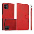 For iPhone 11 Calf Texture 2 in 1 Detachable Magnetic Back Cover Horizontal Flip Leather Case with Holder & Card Slots & Wallet & Photo Frame (Red) - 1