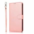 For iPhone SE 2022 / SE 2020 / 8 / 7 Calf Texture 2 in 1 Detachable Magnetic Back Cover Horizontal Flip Leather Case with Holder & Card Slots & Wallet & Photo Frame(Rose Gold) - 2