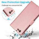 For iPhone SE 2022 / SE 2020 / 8 / 7 Calf Texture 2 in 1 Detachable Magnetic Back Cover Horizontal Flip Leather Case with Holder & Card Slots & Wallet & Photo Frame(Rose Gold) - 7
