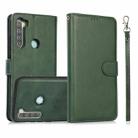 For Xiaomi Redmi Note 8 Calf Texture 2 in 1 Detachable Magnetic Back Cover Horizontal Flip Leather Case with Holder & Card Slots & Wallet & Photo Frame (Green) - 1
