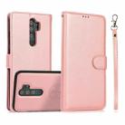 For Xiaomi Redmi Note 8 Pro Calf Texture 2 in 1 Detachable Magnetic Back Cover Horizontal Flip Leather Case with Holder & Card Slots & Wallet & Photo Frame(Rose Gold) - 1
