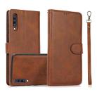 For Samsung Galaxy A70 Calf Texture 2 in 1 Detachable Magnetic Back Cover Horizontal Flip Leather Case with Holder & Card Slots & Wallet & Photo Frame(Brown) - 1