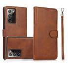 For Samsung Galaxy Note20 Ultra Calf Texture 2 in 1 Detachable Magnetic Back Cover Horizontal Flip Leather Case with Holder & Card Slots & Wallet & Photo Frame(Brown) - 1