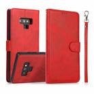 For Samsung Galaxy Note9 Calf Texture 2 in 1 Detachable Magnetic Back Cover Horizontal Flip Leather Case with Holder & Card Slots & Wallet & Photo Frame(Red) - 1