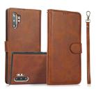 For Samsung Galaxy Note10+ Calf Texture 2 in 1 Detachable Magnetic Back Cover Horizontal Flip Leather Case with Holder & Card Slots & Wallet & Photo Frame(Brown) - 1