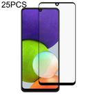 For Samsung Galaxy A22 4G 25 PCS Full Glue Full Screen Tempered Glass Film - 1