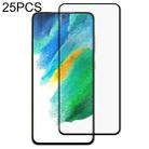 For Samsung Galaxy S21 FE 5G 25 PCS Full Glue Full Screen Tempered Glass Film - 1