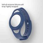 Mutural Silicone Protective Case Watchband for AirTag(Navy Blue) - 7