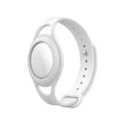 Mutural Silicone Protective Case Watchband for AirTag(White) - 1