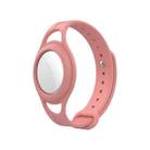 Mutural Silicone Protective Case Watchband for AirTag(Neon Orange) - 1