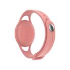 Mutural Silicone Protective Case Watchband for AirTag(Neon Orange) - 2