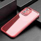 For iPhone 11 iPAKY MG Series Carbon Fiber Texture Shockproof TPU+ Transparent PC Case (Red) - 1