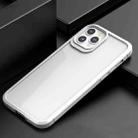 For iPhone 12 / 12 Pro iPAKY MG Series Carbon Fiber Texture Shockproof TPU+ Transparent PC Case(White) - 1