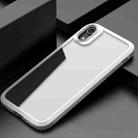 For iPhone XR iPAKY MG Series Carbon Fiber Texture Shockproof TPU+ Transparent PC Case(White) - 1