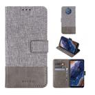 For Nokia 9 PureView MUXMA MX102 Horizontal Flip Canvas Leather Case with Stand & Card Slot & Wallet Function(Grey) - 1