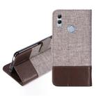 For Huawei Honor 10 Lite MUXMA MX102 Horizontal Flip Canvas Leather Case with Stand & Card Slot & Wallet Function(Brown) - 1