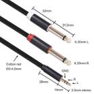 3683 3.5mm Male to Dual 6.35mm Male Audio Cable, Cable Length:3m(Black) - 4