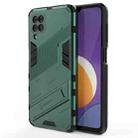 For Samsung Galaxy M12 Punk Armor 2 in 1 PC + TPU Shockproof Case with Invisible Holder(Green) - 1