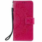 For Xiaomi Redmi Note 10 Pro Max Totem Flower Embossed Horizontal Flip TPU + PU Leather Case with Holder & Card Slots & Wallet(Red) - 1