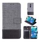 For Nokia 7.1 MUXMA MX102 Horizontal Flip Canvas Leather Case with Stand & Card Slot & Wallet Function(Black) - 1
