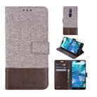 For Nokia 7.1 MUXMA MX102 Horizontal Flip Canvas Leather Case with Stand & Card Slot & Wallet Function(Brown) - 1