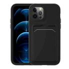 Two-color TPU + PC Protective Case with Card Slot For iPhone 11 Pro(Black+Black Frame) - 1