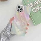 Marble Pattern Soft TPU Straight-Edge Protective Case For iPhone 12 / 12 Pro(Colorful) - 1