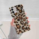 Shell Leopard Pattern Soft TPU Straight-Edge Protective Case For iPhone 12 / 12 Pro(Brown) - 1