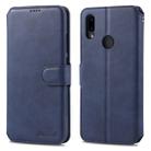 For Xiaomi Redmi 7 AZNS Calf Texture Magnetic Horizontal Flip PU Leather Case with Holder & Card Slots & Photo Frame(Blue) - 1