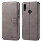 For Xiaomi Redmi Note7 AZNS Calf Texture Magnetic Horizontal Flip PU Leather Case with Holder & Card Slots & Photo Frame(Gray) - 1