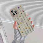 Flowers Pattern Dual-side Laminating Soft TPU Protective Case For iPhone 11 Pro(Yellow Flowers) - 1