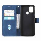 For Xiaomi Redmi 9C Three-color Stitching Calf Texture Horizontal Flip Leather Case with Holder & Card Slots & Wallet(Blue) - 4