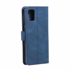 For Xiaomi Poco M3 Three-color Stitching Calf Texture Horizontal Flip Leather Case with Holder & Card Slots & Wallet(Blue) - 3