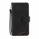 For Xiaomi Mi 11 Three-color Stitching Calf Texture Horizontal Flip Leather Case with Holder & Card Slots & Wallet(Black) - 2