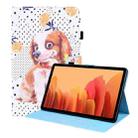 For Samsung Galaxy Tab A7 10.4 2020 SM-T500 / SM-T505 Animal Pattern Horizontal Flip Leather Case with Holder & Card Slots & Photo Frame & Sleep / Wake-up Function(Little Flower dog) - 1