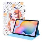 For Samsung Galaxy Tab S6 Lite SM-P610 / SM-P615 Animal Pattern Horizontal Flip Leather Case with Holder & Card Slots & Photo Frame & Sleep / Wake-up Function(Little Flower dog) - 1