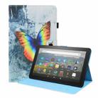 For Amazon Fire HD 8 2020 10th Gen Animal Pattern Horizontal Flip Leather Case with Holder & Card Slots & Photo Frame & Sleep / Wake-up Function(Color Butterfly) - 1