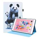 Animal Pattern Horizontal Flip Leather Case with Holder & Card Slots & Photo Frame & Sleep / Wake-up Function For iPad 9.7 2018 / 2017(Cycling Panda) - 1