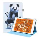 Animal Pattern Horizontal Flip Leather Case with Holder & Card Slots & Photo Frame & Sleep / Wake-up Function For iPad Mini 5 / 4 / 3 / 2 / 1(Cycling Panda) - 1