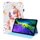 For iPad Pro 11 2022 / 2021 / 2020 / Air 2020 10.9Animal Pattern Horizontal Flip Leather Tablet Case with Holder & Card Slots & Photo Frame & Sleep / Wake-up Function(Little Flower dog) - 1