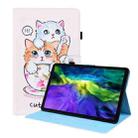 For iPad Pro 11 2022 / 2021 / 2020 / Air 2020 10.9Animal Pattern Horizontal Flip Leather Tablet Case with Holder & Card Slots & Photo Frame & Sleep / Wake-up Function(Cat Brothers) - 1