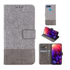 For Huawei Honor V20 MUXMA MX102 Horizontal Flip Canvas Leather Case with Stand & Card Slot & Wallet Function(Grey) - 1