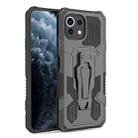 For Xiaomi Mi 11 Lite Armor Warrior Shockproof PC + TPU Protective Case(Black) - 1