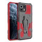 For Xiaomi Mi 11 Lite Armor Warrior Shockproof PC + TPU Protective Case(Red) - 1